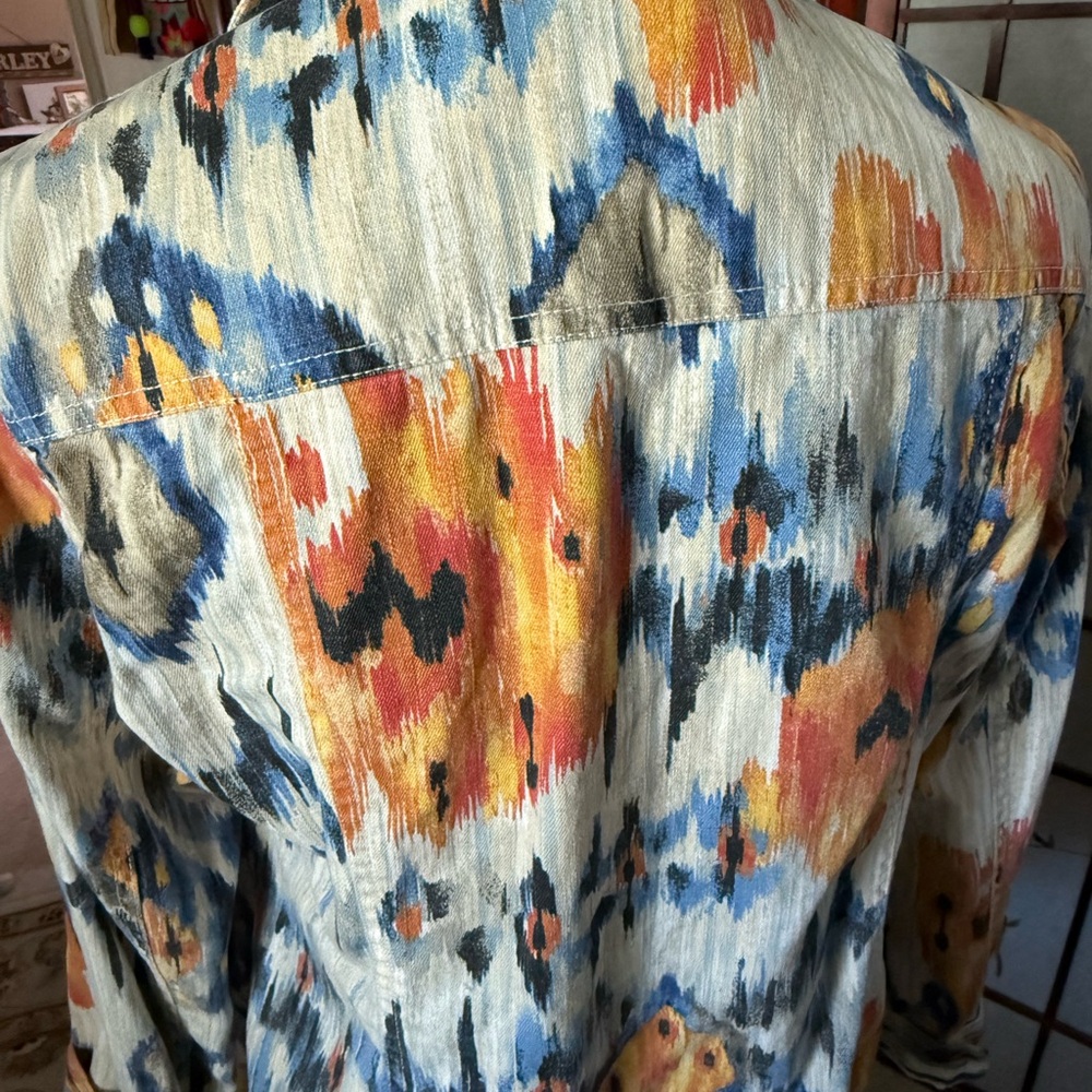 Chico's Multicolor Abstract Jacket - Picture 4 of 8